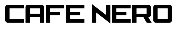Cafe Nero M54 font preview